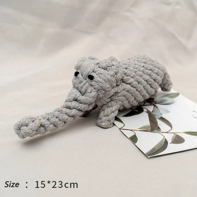 Bite-Resistant Rope Ball Dog Toy