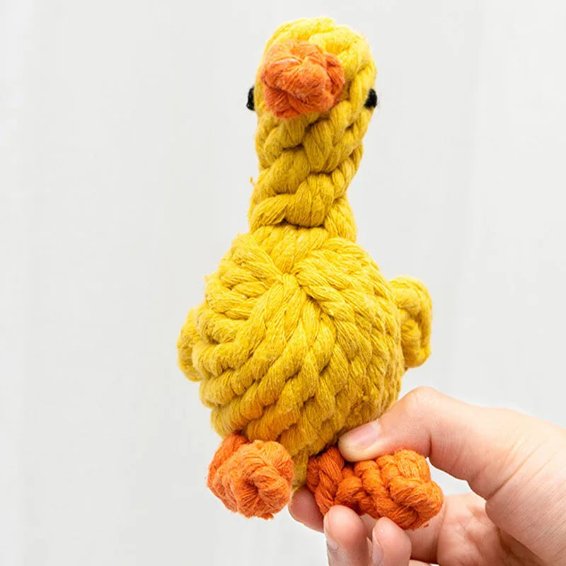 Bite-Resistant Rope Ball Dog Toy.