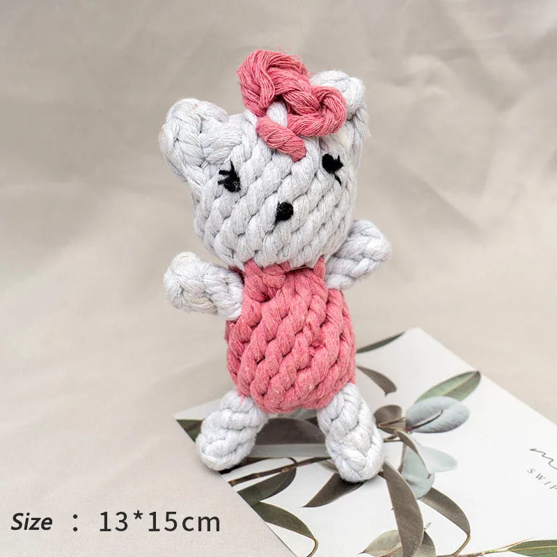 Bite-Resistant Rope Ball Dog Toy