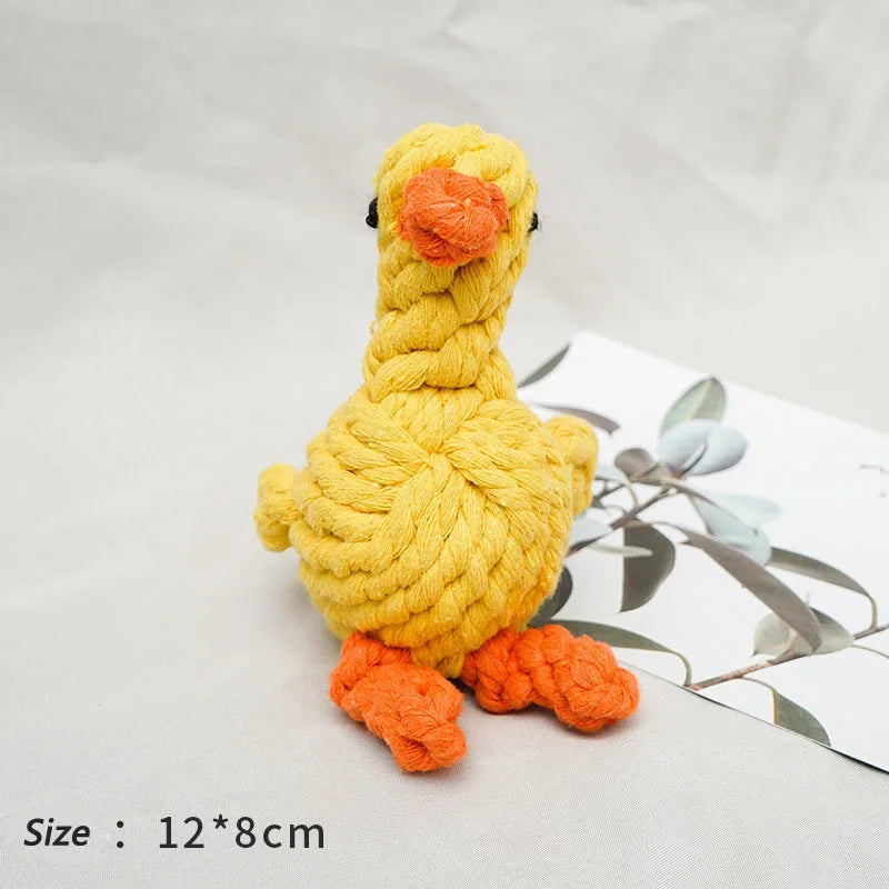 Bite-Resistant Rope Ball Dog Toy.