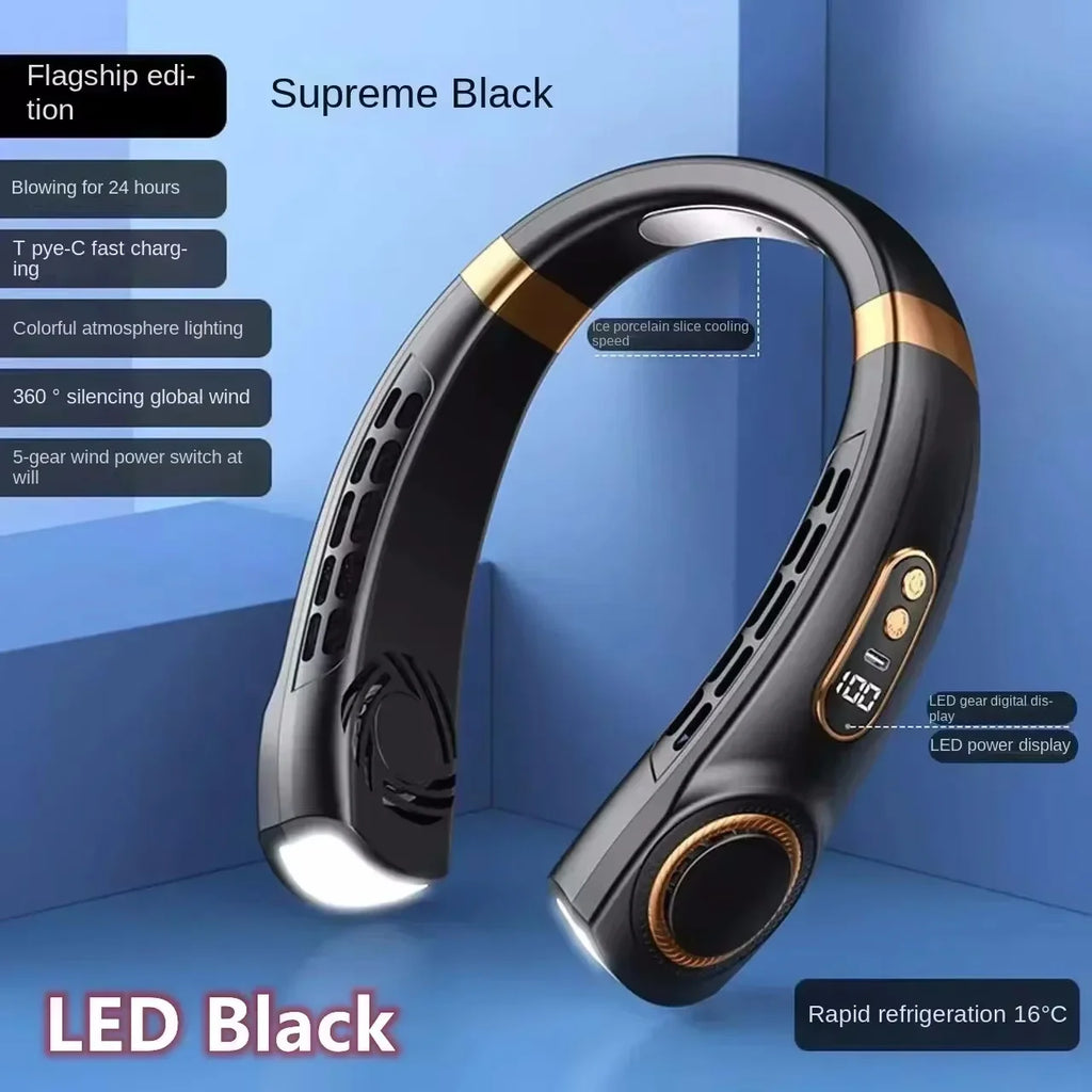 FrostLoop™ 8000 — Portable Neck Cooling Fan.