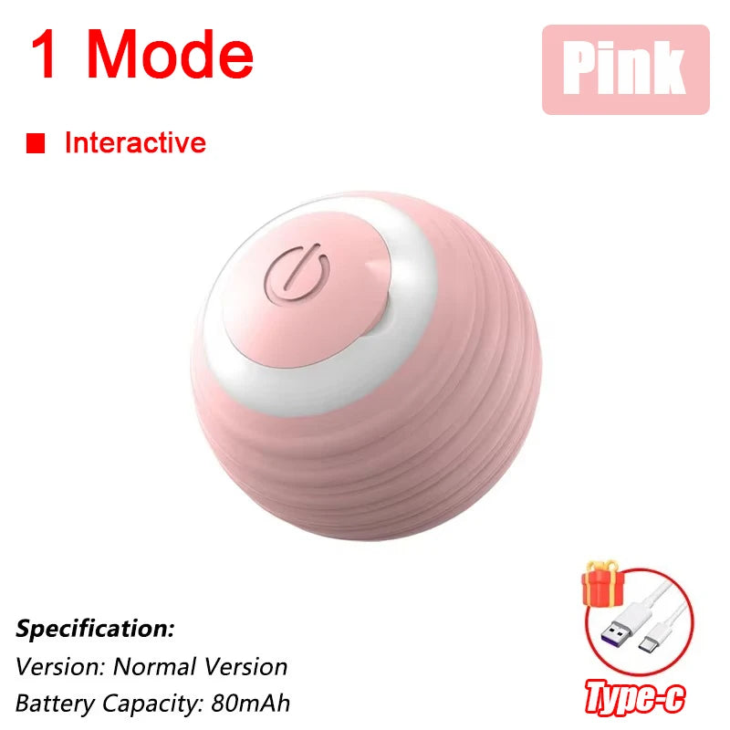 Smart Automatic Rolling Cat Ball Toy