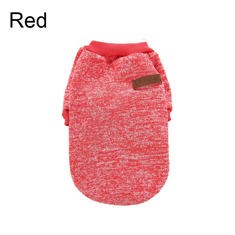 Cozy Fleece Dog Sweatshirt for Small Dogs