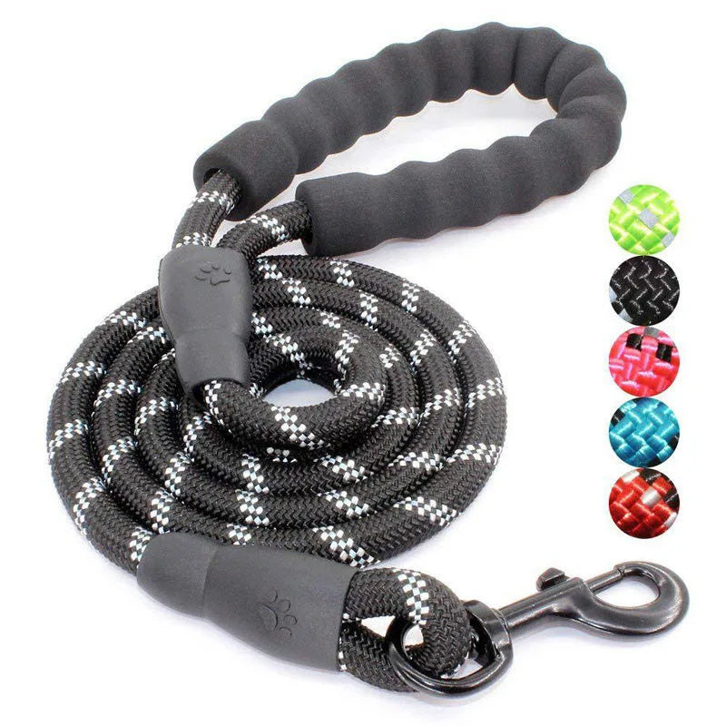 Heavy-Duty Reflective Dog Leash with Padded Handle ⭐