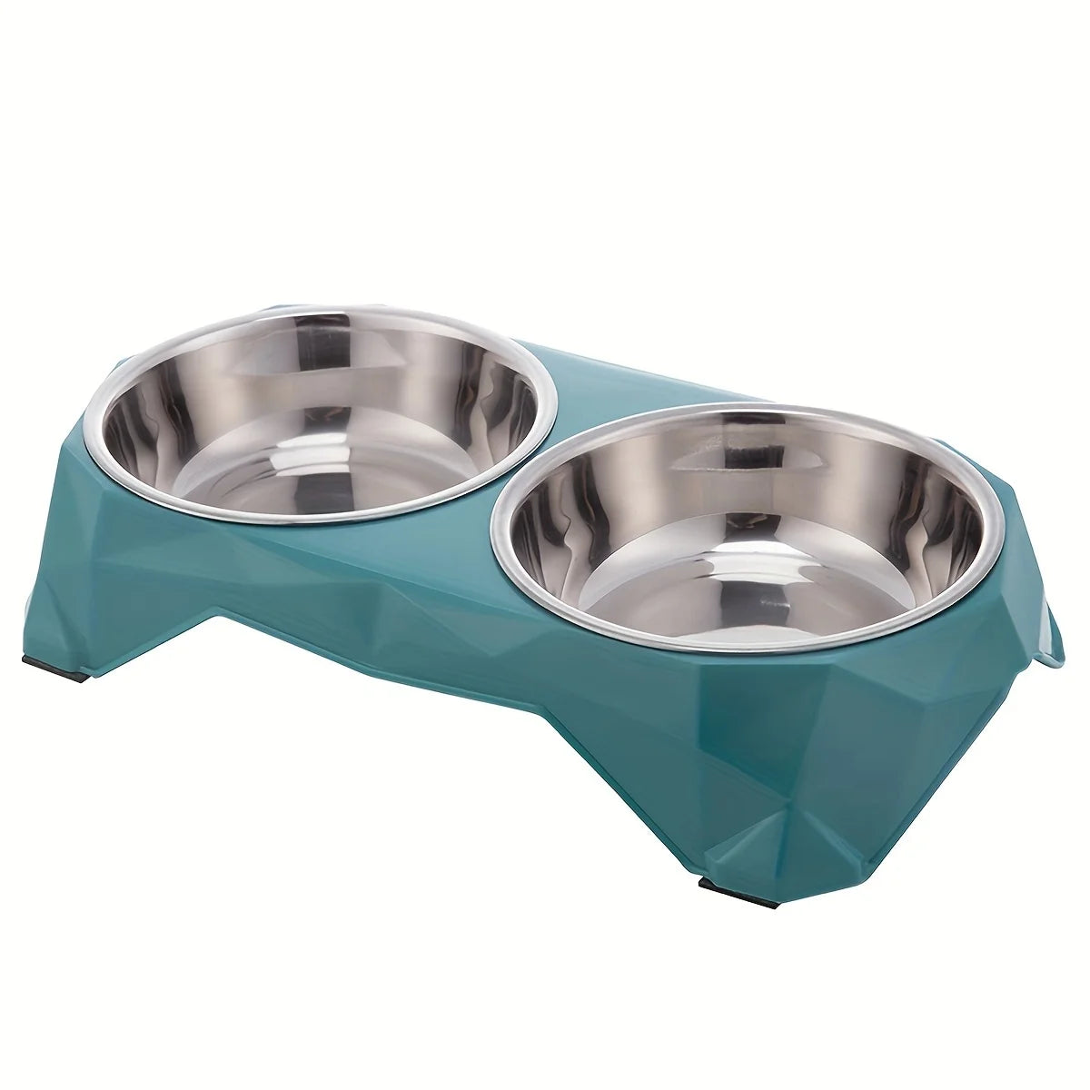 Non-Slip Stainless Steel Double Pet Bowl