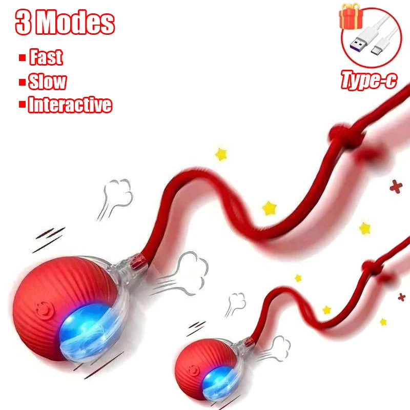 Smart Automatic Rolling Cat Ball Toy