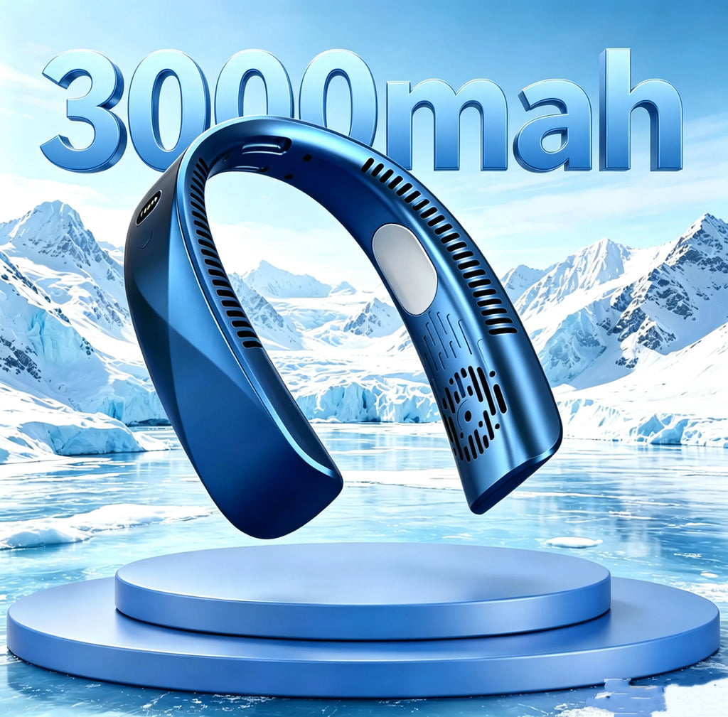 FrostLoop™ 8000 — Portable Neck Cooling Fan.