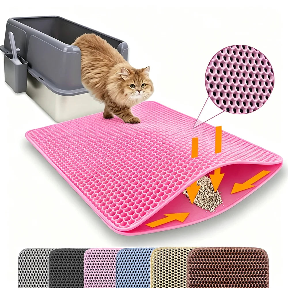 Waterproof Double-Layer Cat Litter Mat ⭐