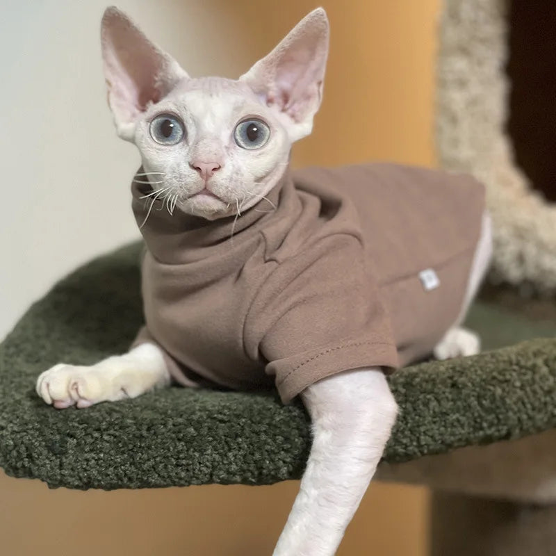 Soft Cotton Sphynx Cat Sweater