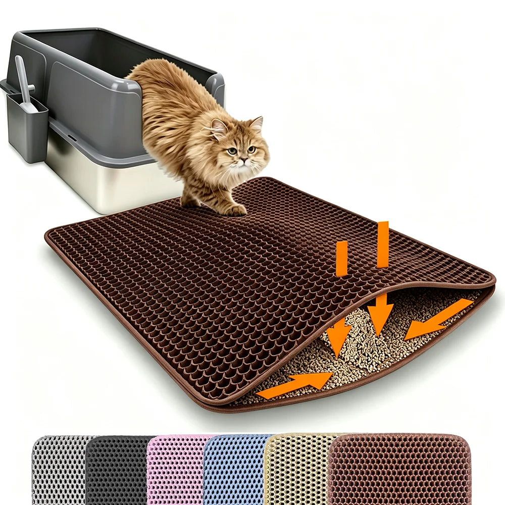 Waterproof Double-Layer Cat Litter Mat ⭐