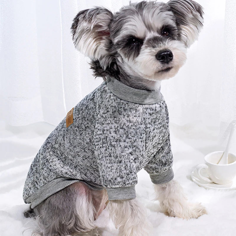 Cozy Fleece Dog Sweatshirt for Small Dogs
