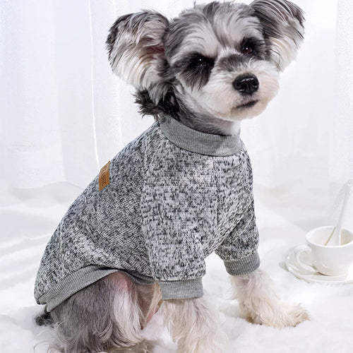 Cozy Fleece Dog Sweatshirt for Small Dogs