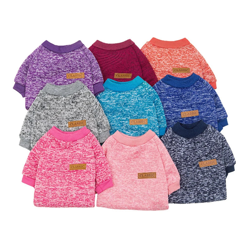Cozy Fleece Dog Sweatshirt for Small Dogs