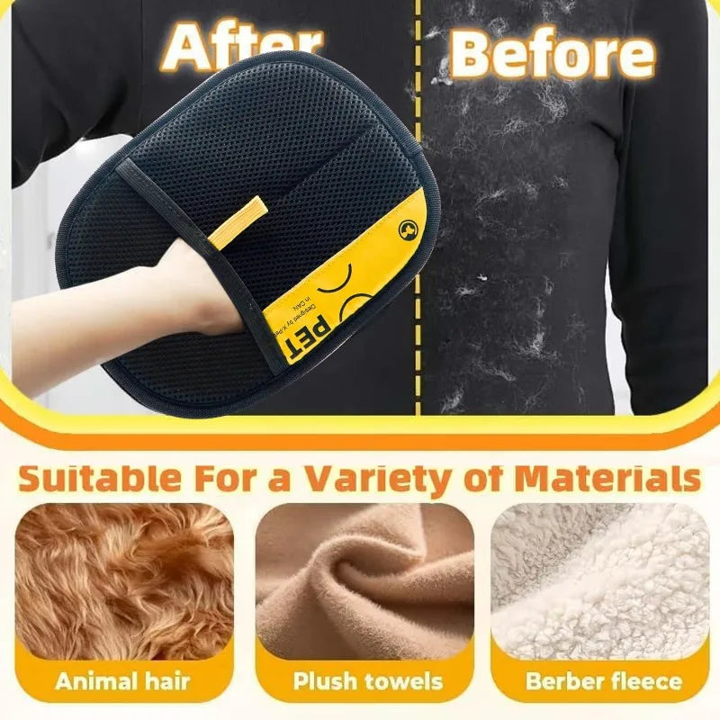 Reusable Pet Hair Remover Brush & Grooming Tool