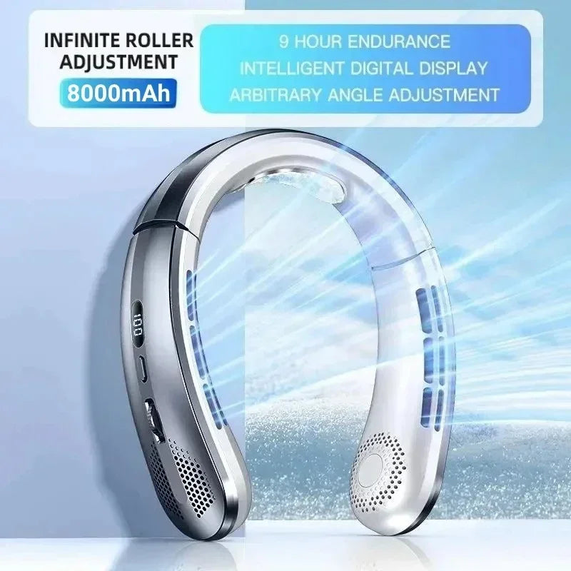 FrostLoop™ 8000 — Portable Neck Cooling Fan.