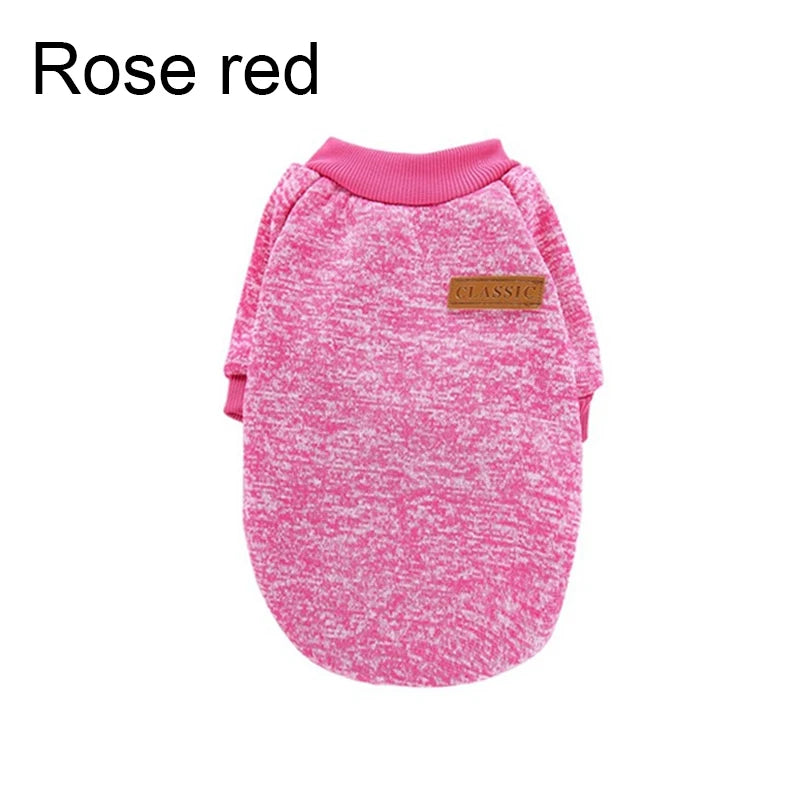 Cozy Fleece Dog Sweatshirt for Small Dogs
