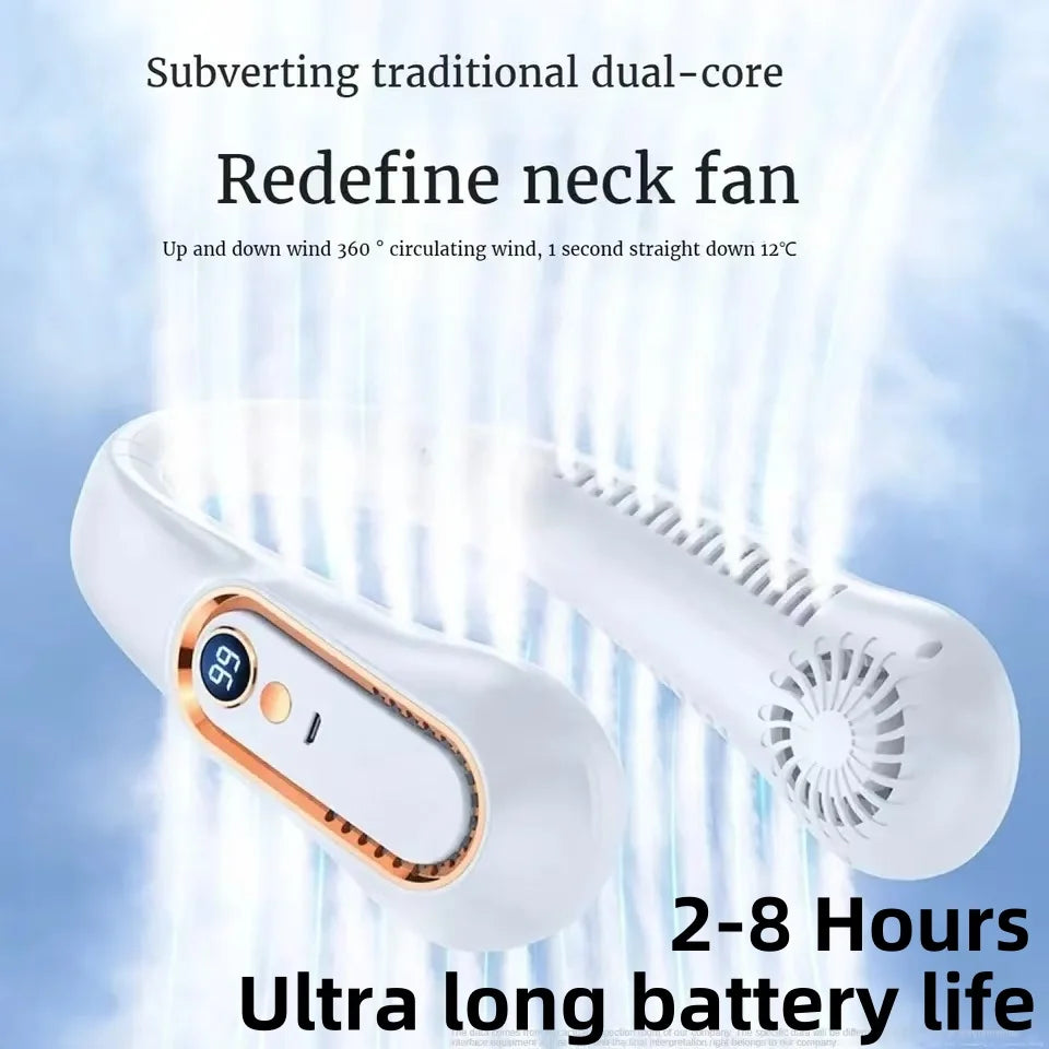 FrostLoop™ 8000 — Portable Neck Cooling Fan.