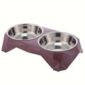 Non-Slip Stainless Steel Double Pet Bowl ⭐