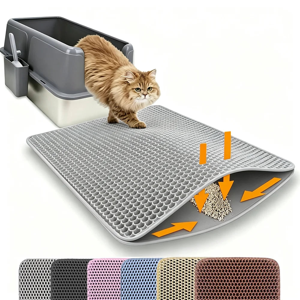 Waterproof Double-Layer Cat Litter Mat ⭐