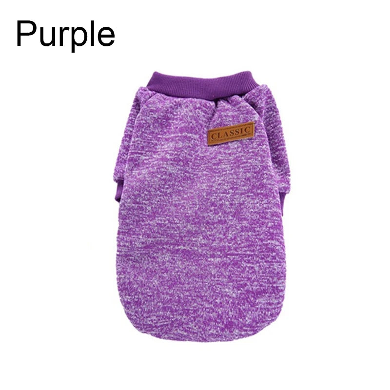 Cozy Fleece Dog Sweatshirt for Small Dogs