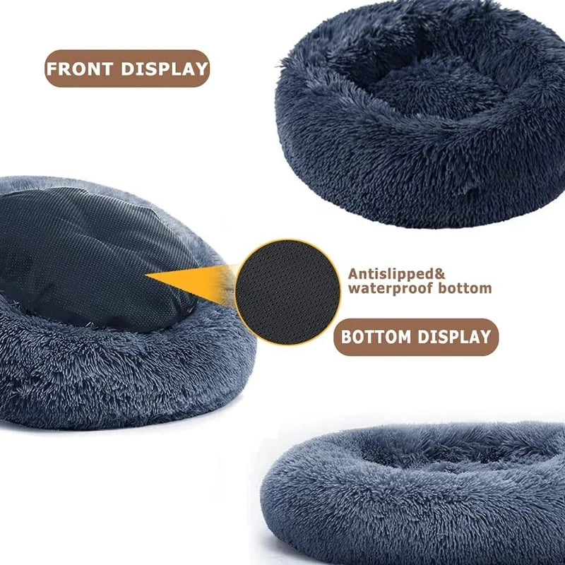 Super Soft Round Plush Pet Bed ⭐