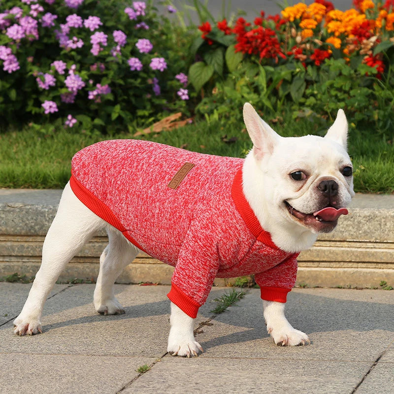 Cozy Fleece Dog Sweatshirt for Small Dogs