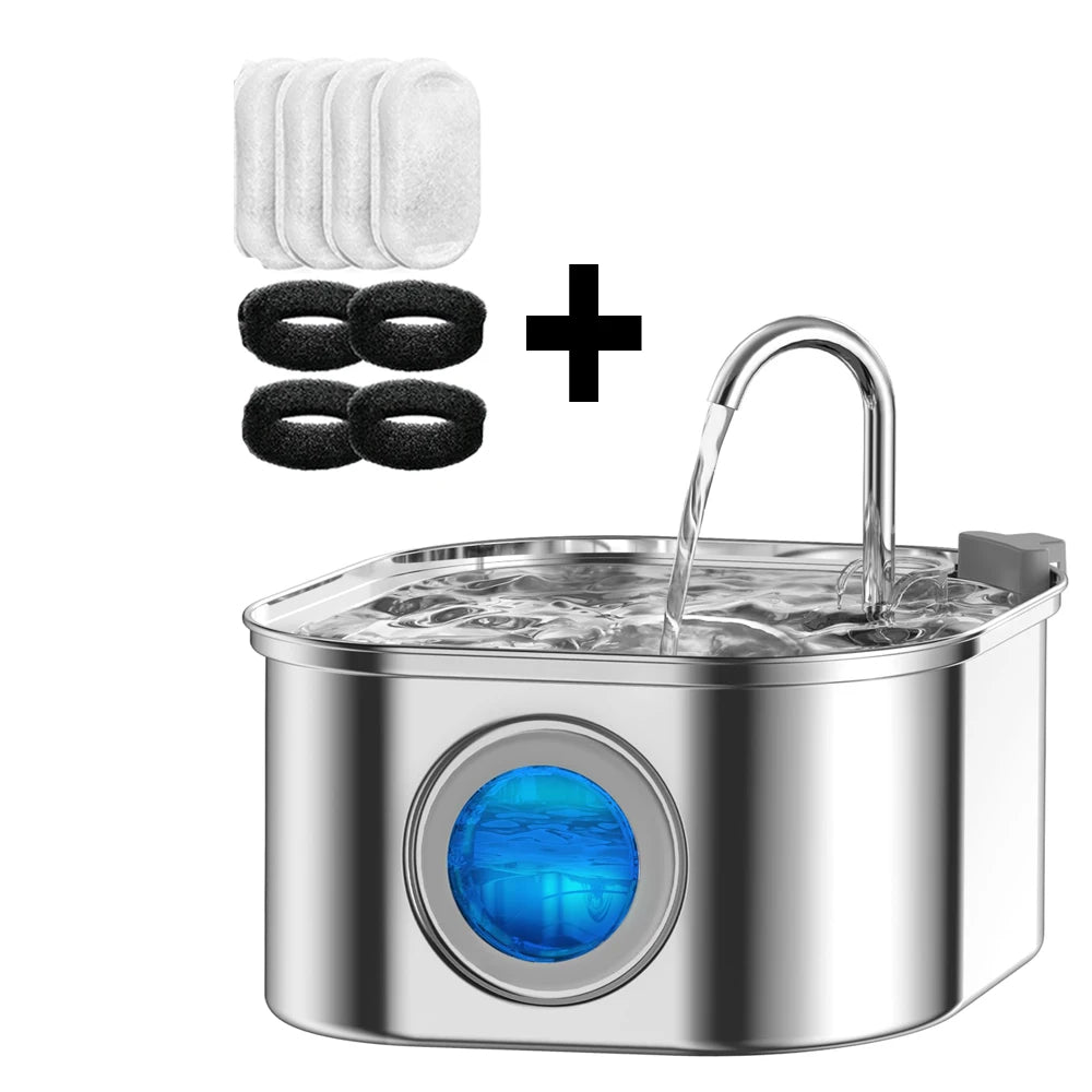 3.2L Stainless Steel Cat Water Fountain