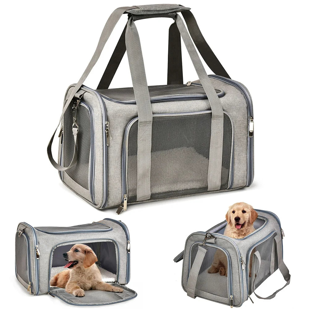 Soft-Sided Dog & Cat Travel Carrier Bag